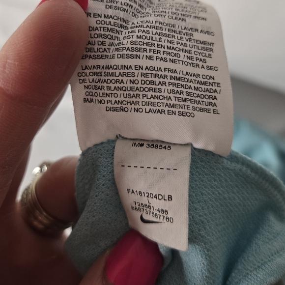 Nike Dri-FIT Golf Polo Women's Size Large Tiffany Blue Lightweight Performance T - Picture 5 of 7